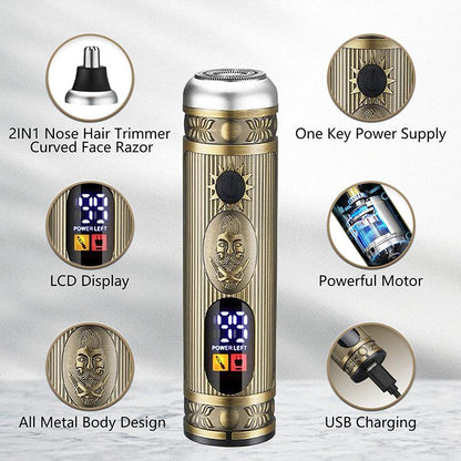 Hair Clippers for Men,T-Blade Trimmer,Nose Hair Trimmer,Hair Shaver Set,Clippers for Men Professional,Clippers for Hair Cutting,Electric Razor for Men, LCD Display