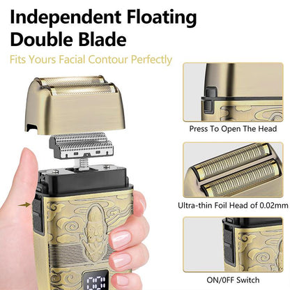 Hair Clippers for Men,T-Blade Trimmer,Nose Hair Trimmer,Hair Shaver Set,Clippers for Men Professional,Clippers for Hair Cutting,Electric Razor for Men, LCD Display