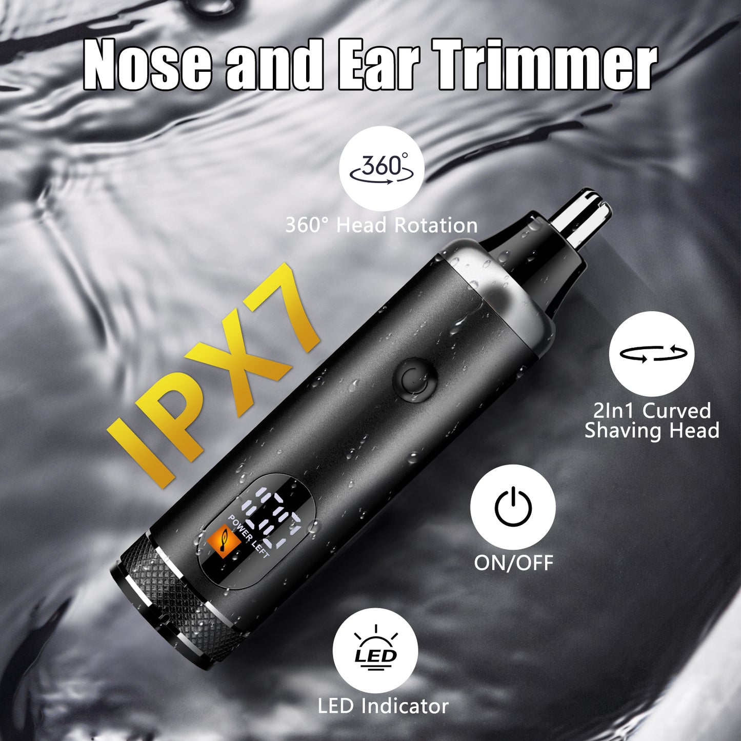 AMULISS Professional Hair Clippers and Trimmer Set for Men, Beard Trimmer & Foil Shaver & Nose Trimmer Kit, Cordless Mens Clippers and Grooming Kit for Hair Cutting, Beard Styling, Home, Barber