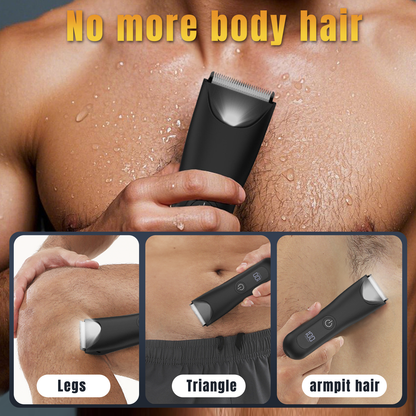 AMULISS Body Hair Trimmer & Head Shavers for Bald Men, Ball Pubic Hair Trimmer, Head Electric Shavers Razor Kit, Ball Body Groomer for Bikini/Groin/Grooming