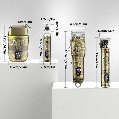 Hair Clippers for Men,T-Blade Trimmer,Nose Hair Trimmer,Hair Shaver Set,Clippers for Men Professional,Clippers for Hair Cutting,Electric Razor for Men, LCD Display